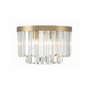 Hayes 4 Light 16" Flush Mount in Aged Brass