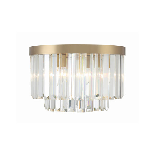 Hayes 4 Light 16" Flush Mount in Aged Brass