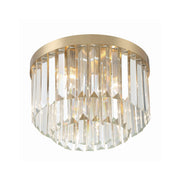 Hayes 4 Light 16" Flush Mount in Aged Brass