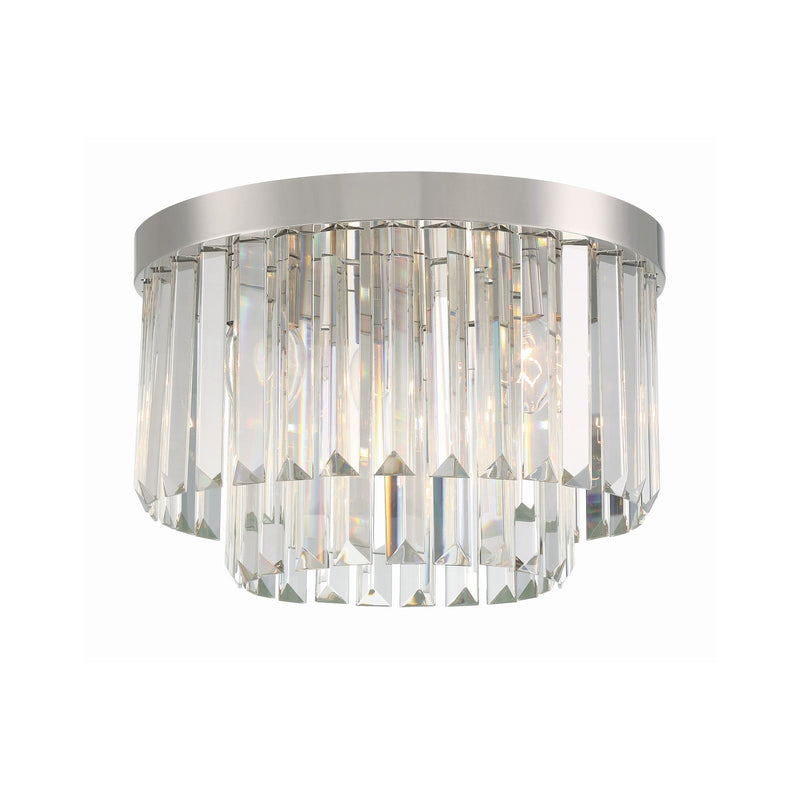 Hayes 4 Light 16" Flush Mount in Polished Nickel
