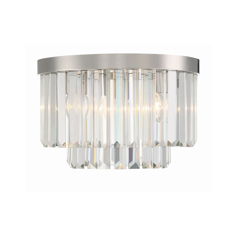 Hayes 4 Light 16" Flush Mount in Polished Nickel