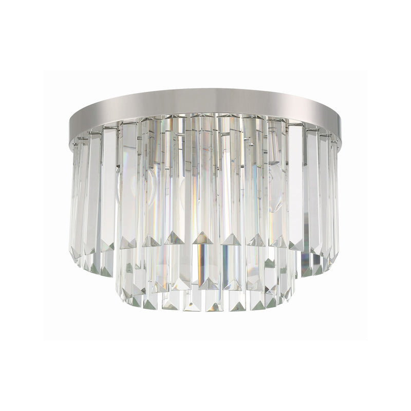 Hayes 4 Light 16" Flush Mount in Polished Nickel