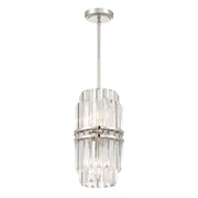 Hayes 4 Light 8" Pendant in Polished Nickel