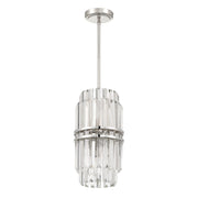 Hayes 4 Light 8" Pendant in Polished Nickel