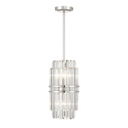 Hayes 4 Light 8" Pendant in Polished Nickel