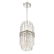 Hayes 4 Light 8" Pendant in Polished Nickel