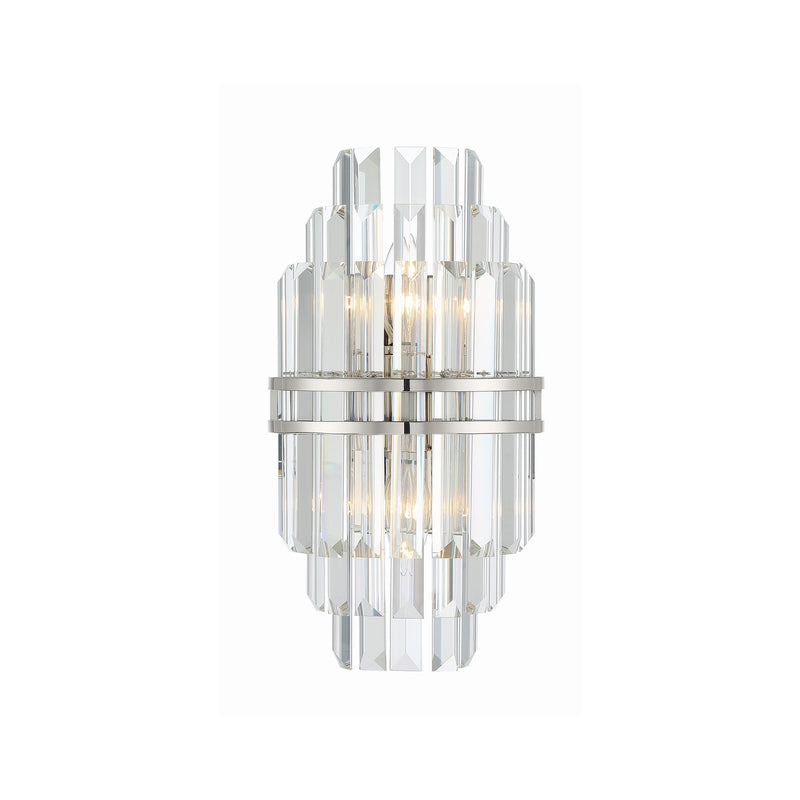 Hayes 2 Light 7.5" Sconce in Polished Nickel