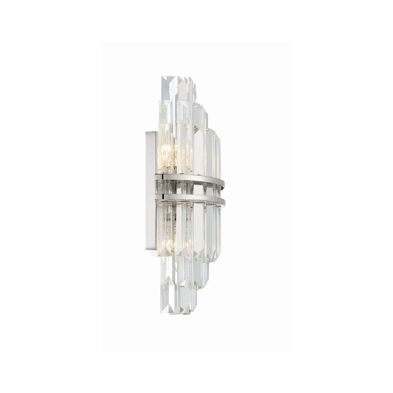 Hayes 2 Light 7.5" Sconce in Polished Nickel
