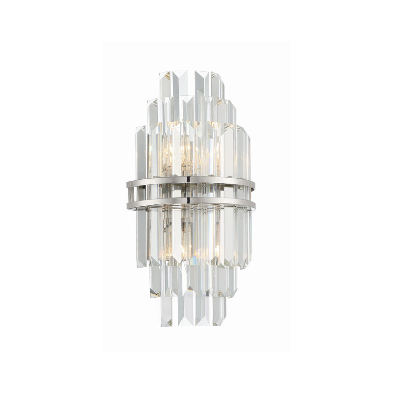 Hayes 2 Light 7.5" Sconce in Polished Nickel