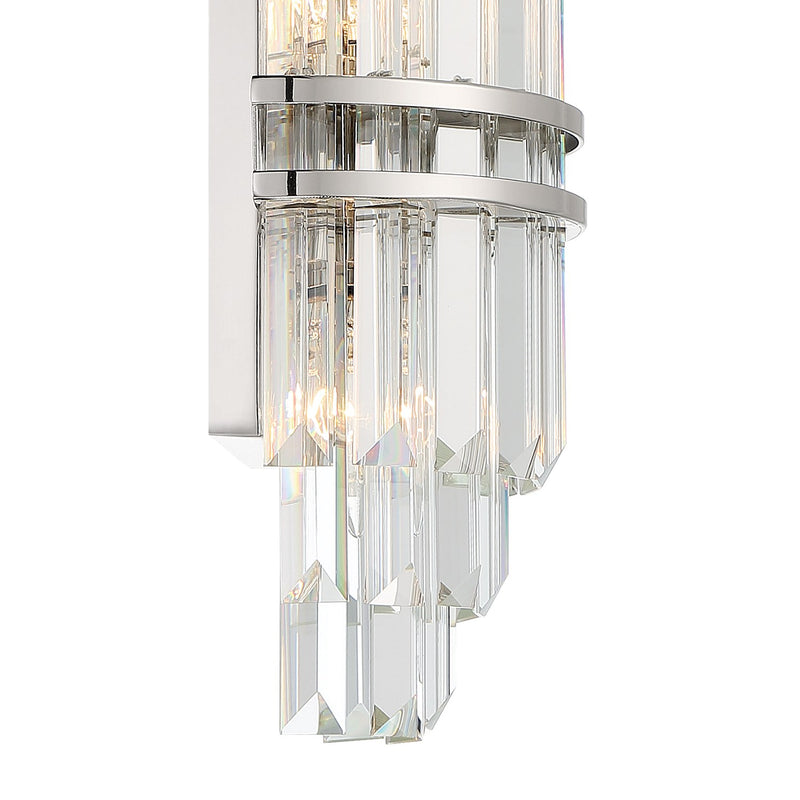 Hayes 2 Light 7.5" Sconce in Polished Nickel