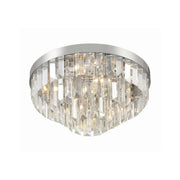 Hayes 8 Light 18" Flush Mount in Polished Nickel