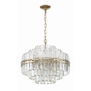 Hayes 12 Light 22" Pendant in Aged Brass