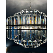 Hayes 12 Light 22" Pendant in Polished Nickel