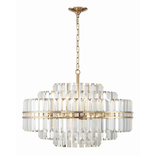 Hayes 16 Light 28" Pendant in Aged Brass