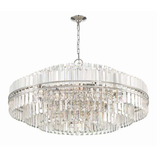 Hayes 32 Light 40.5" Pendant in Polished Nickel