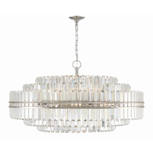 Hayes 32 Light 40.5" Pendant in Polished Nickel