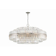 Hayes 32 Light 40.5" Pendant in Polished Nickel