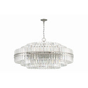 Hayes 32 Light 40.5" Pendant in Polished Nickel