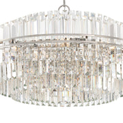 Hayes 32 Light 40.5" Pendant in Polished Nickel