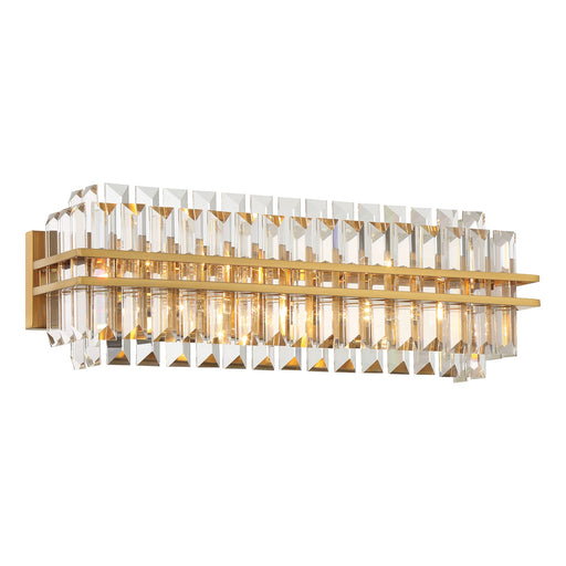 Hayes 4 Light 23.5" Bathroom Vanity in Aged Brass