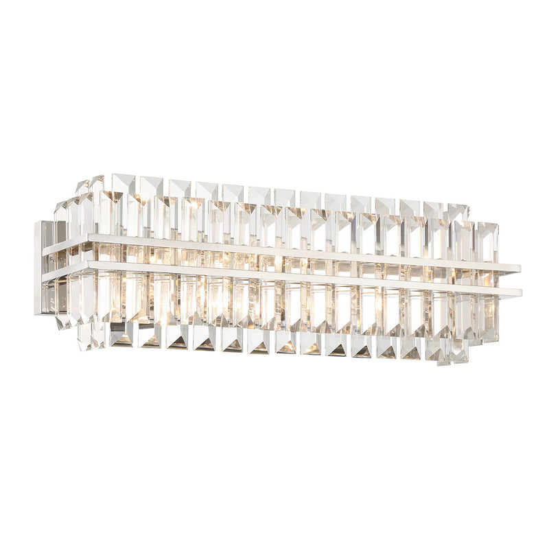Hayes 4 Light 23.5" Bathroom Vanity in Polished Nickel
