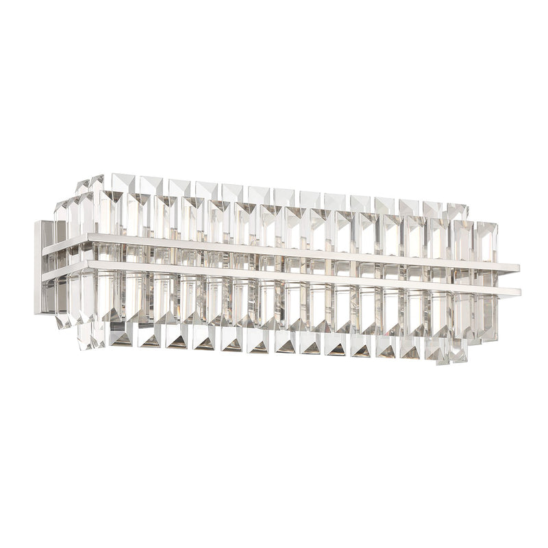 Hayes 4 Light 23.5" Bathroom Vanity in Polished Nickel