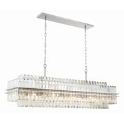 Hayes 16 Light 50" Linear Pendant in Polished Nickel