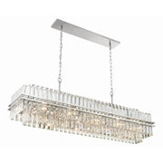 Hayes 16 Light 50" Linear Pendant in Polished Nickel