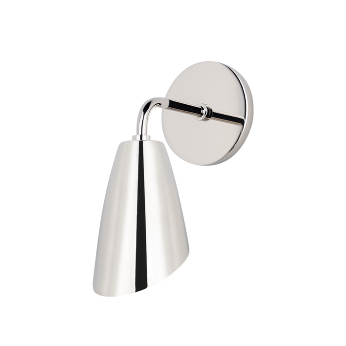 Kai 1-Light Wall Sconce in Polished Nickel - Lamps Expo