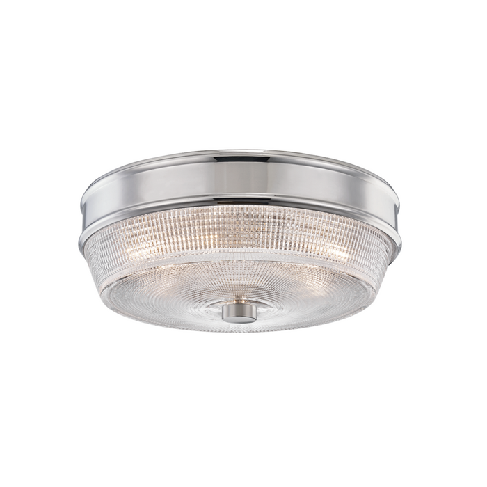 Lacey 2 Light Flush Mount in Polished Nickel - Lamps Expo