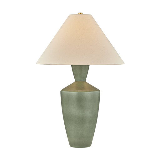 Hartley Table Lamp in Aged Brass / Ceramic Amphora