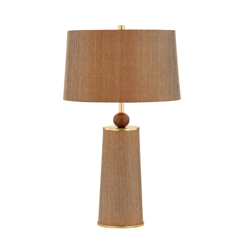 January Table Lamp in Aged Brass