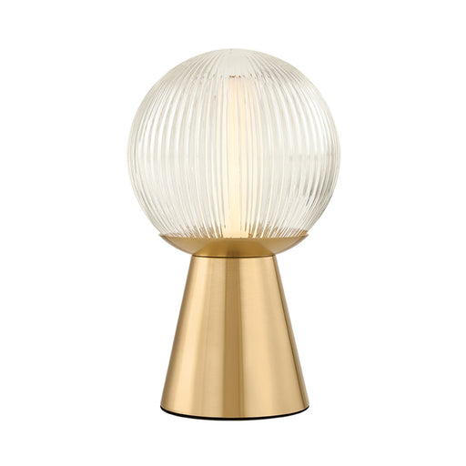 Bria Rechargeable Table Lamp in Aged Brass