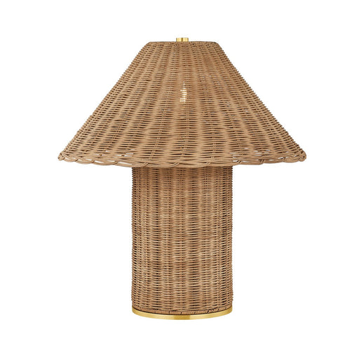 Jeanette Table Lamp in Aged Brass