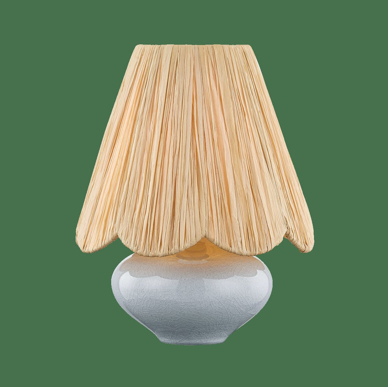 Cailyn Table Lamp in Aged Brass / Ceramic Frost Crackle