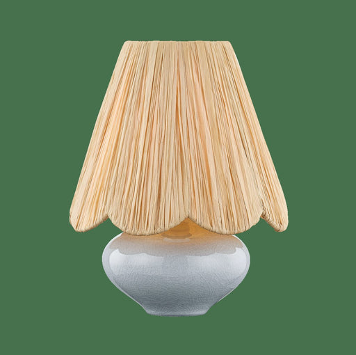 Cailyn Table Lamp in Aged Brass / Ceramic Frost Crackle