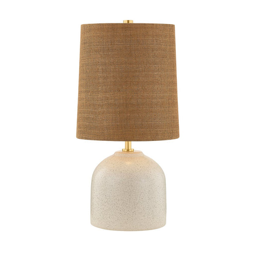 Gladys Table Lamp in Aged Brass / Ceramic Vanilla Bean