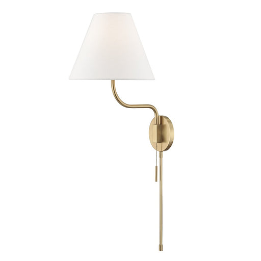 Patti Swing Arm Wall Lamp in Aged Brass