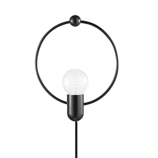 Darcy Plug-In Wall Sconce in Soft Black