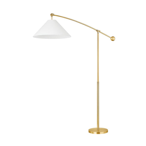 Birdie Floor Lamp in Aged Brass