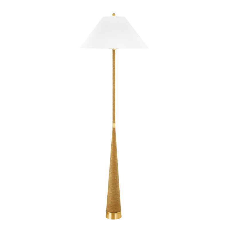 Indie Floor Lamp in Aged Brass