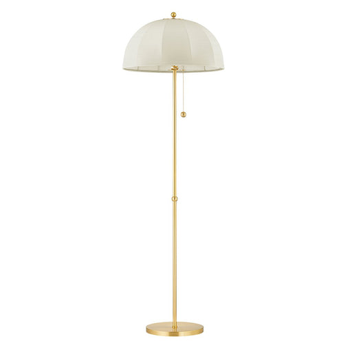 Meshelle Floor Lamp in Aged Brass