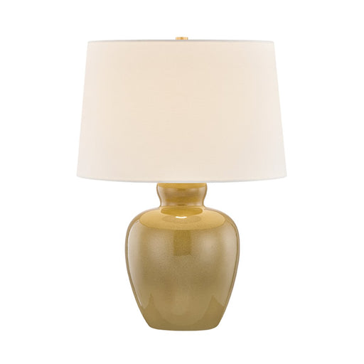 Azaire Table Lamp in Aged Brass / Ceramic Ginger Tea
