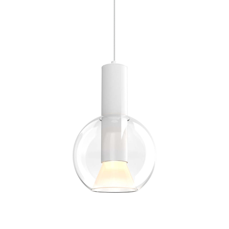 Iris 9" Mini Pendant in White