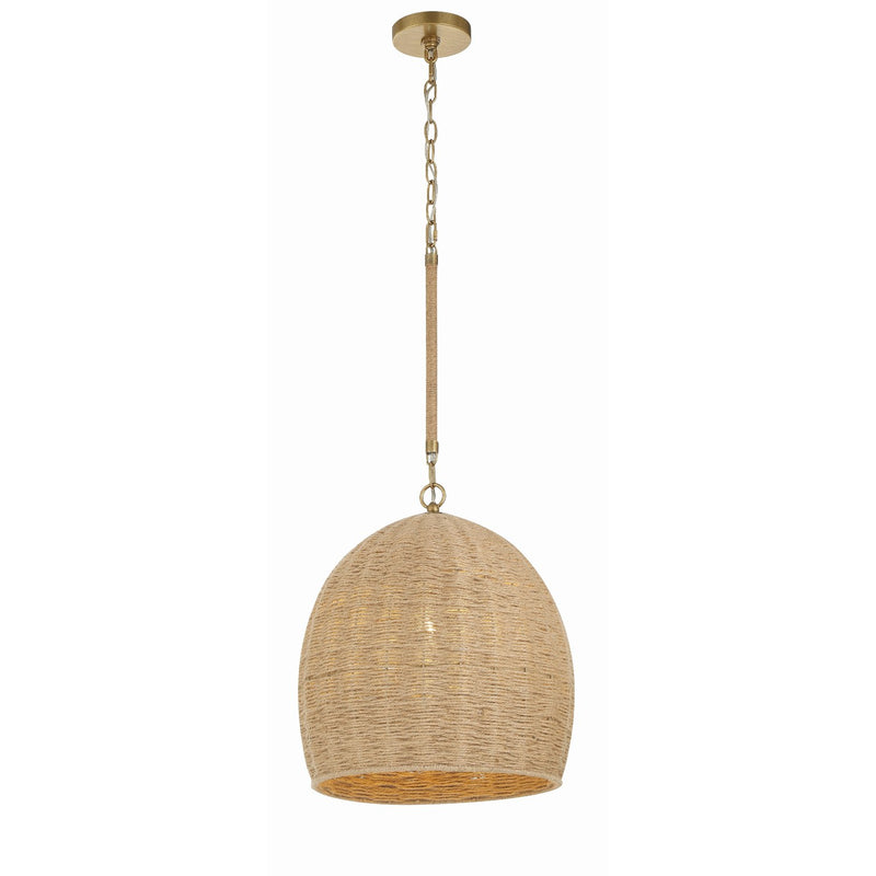 Jace 1 Light 15" Pendant in Soft Gold