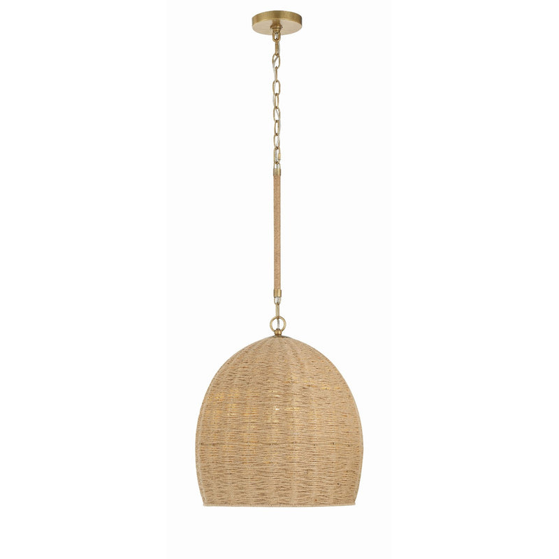 Jace 1 Light 15" Pendant in Soft Gold