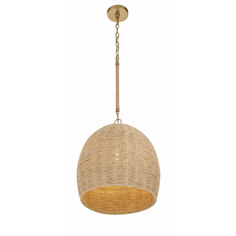 Jace 1 Light 15" Pendant in Soft Gold