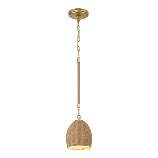 Jace 1 Light 6" LED Pendant in Soft Gold