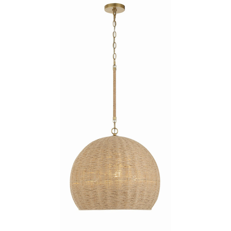 Jace 3 Light 20" Pendant in Soft Gold