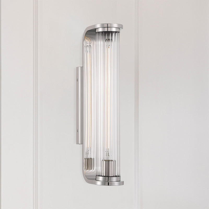 Jarvis 1 Light 4.25" LED Sconce in Polished Nickel in a room setting